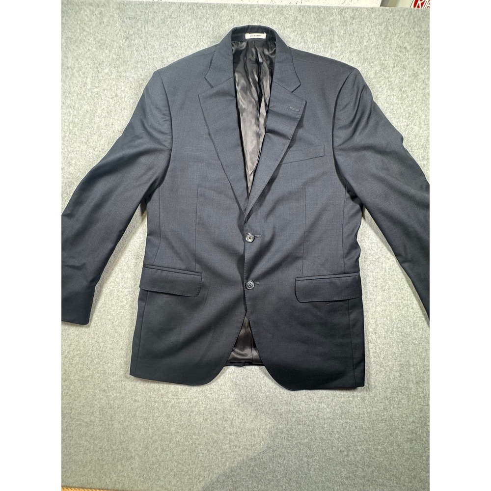 Peter Millar Mens Navy Blue Wool 2 Button Blazer Sport Coat Jacket *Read‎ Des.